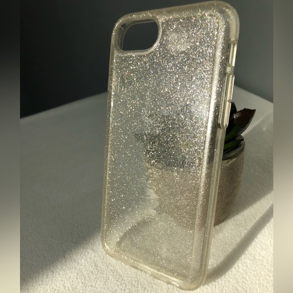 Speck Clear Gold Shimmer IPhone 8 Cell Phone Case - Picture 3 of 8